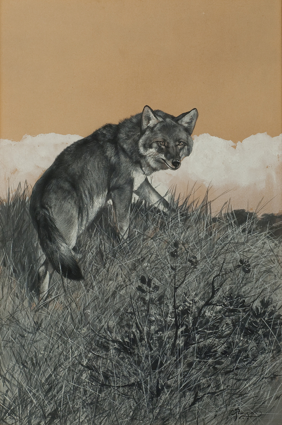 Coeur d’Alene Art Auction – Carl Rungius, For down in the hollows ...