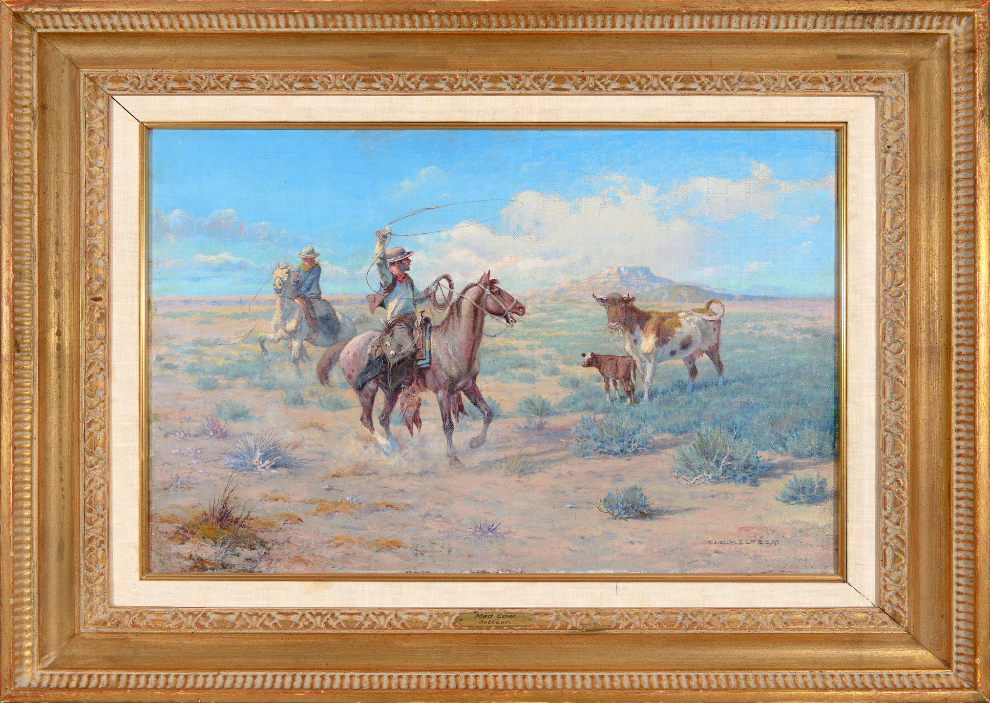 Coeur d’Alene Art Auction – Olaf C. Seltzer, The Mad Cow