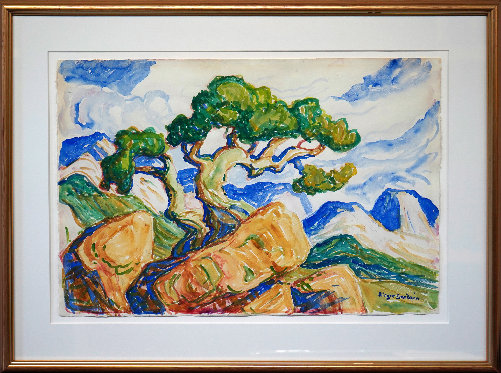 Coeur d’Alene Art Auction – Birger Sandzén, Along the Ridge